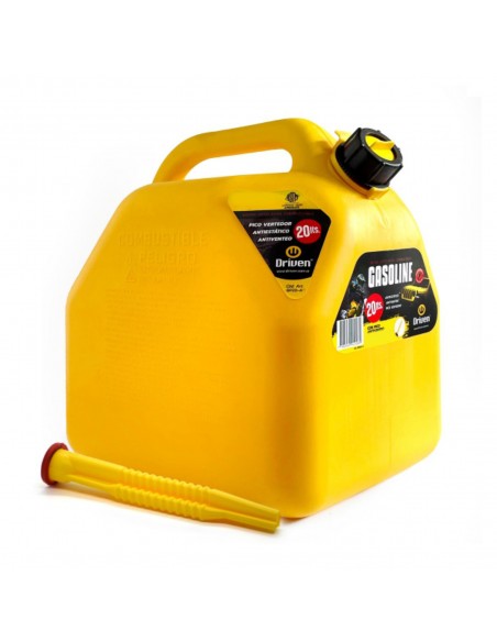 Bidón para combustible 20 litros amarillo Driven